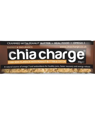 Chia Charge Peanut Butter & Cocoa Chia Seed Flapjack 50g