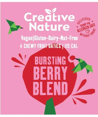 Creative Nature Berry Blend Fruit Oatie Bar 4 x 38g