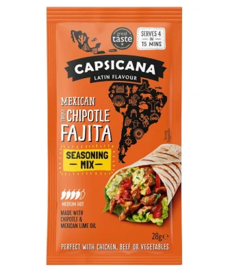 Capsicana Smoked Cumin & Chipotle Fajita Seasoning Mix 28g