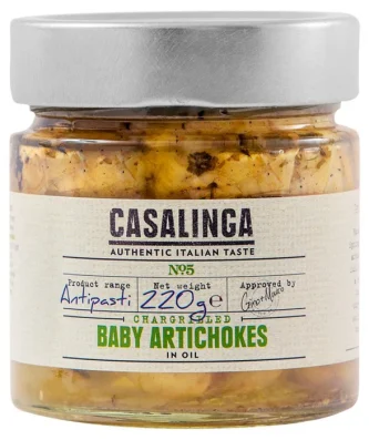 Casalinga Chargrilled Baby Artichokes 220g