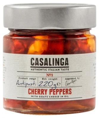 Casalinga Cherry Pepper & Goat Cheese 220g