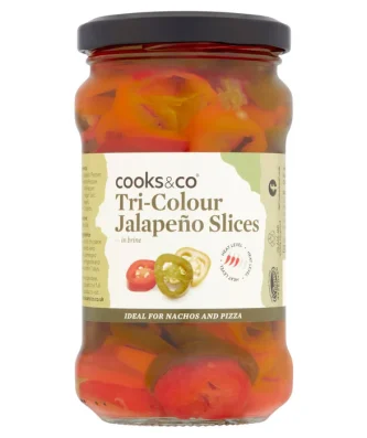Cooks & Co Tri-Colour Jalapeno Slices 290g