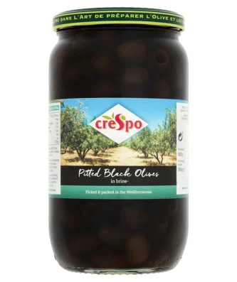 Crespo Pitted Black Olives 820g