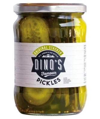 Dino's Famous Original Stacker Pickles 530g