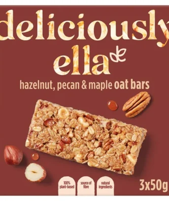 Deliciously Ella Hazelnut Pecan & Maple Oat Bar 3 x 50g
