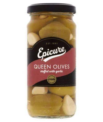 Epicure Queen Olives Stuffed with Garlic 235g