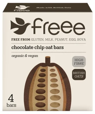 Doves Farm Freee Organic Gluten Free Chocolate Chip Oats Bars 4 x 35g
