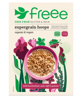 Doves Farm Freee Organic Gluten Free Supergrain Hoops 300g