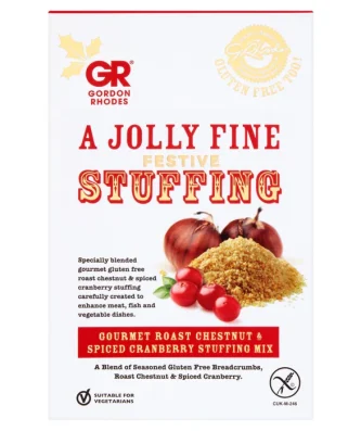 Gordon Rhodes Gourmet Roast Chestnut & Spiced Cranberry Stuffing Mix 125g
