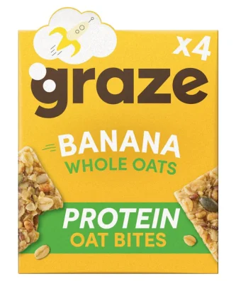 Graze Banana Oat Boosts 4 per pack