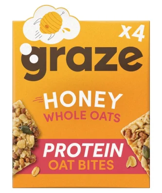 Graze Honey Oat Boosts 4 per pack