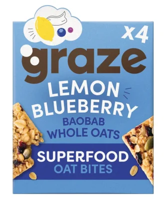 Graze Lemon Blueberry Oat Boosts 4 per pack