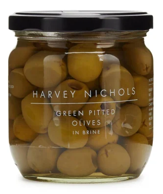 Harvey Nichols Green Pitted Olives In Brine 410g