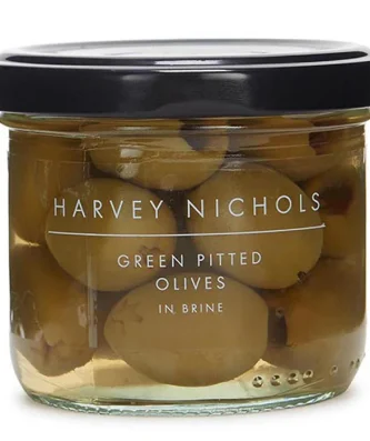 Harvey Nichols Green Pitted Olives in Brine 100g