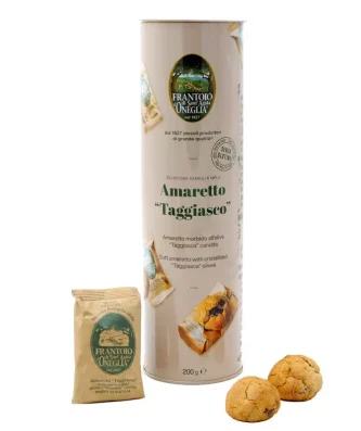 Amaretti soft biscuits with candied Taggiasca olives 200 gr