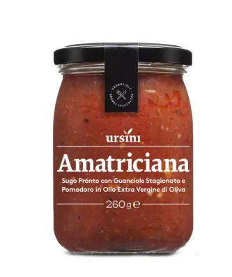 Amatriciana ready pasta sauce 260 gr