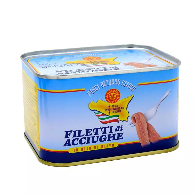 Anchovy Fillets in Olive Oil Tin 720 gr