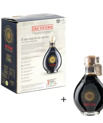Balsamic Vinegar of Modena PGI Due Vittorie Oro Bag in Box 3 lt and Glass Bottle with doser cork 250 ml