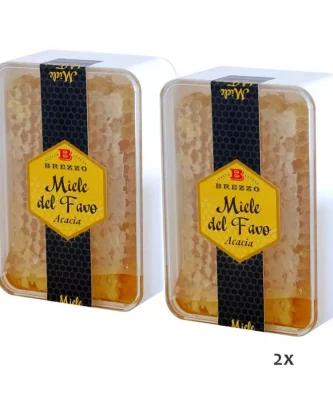 Bipack Acacia Honeycomb in box 200 gr x 2
