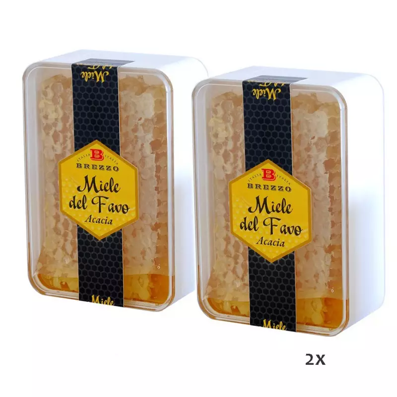 Bipack Acacia Honeycomb in box 200 gr x 2