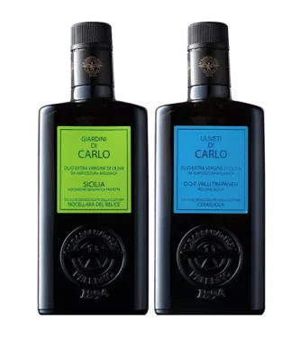 Bis Organic Extra Virgin Olive Oil Barbera Giardini di Carlo and Uliveti di Carlo 500 ml x 2