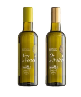 Bonamini Extra Virgin Olive Oil Selection - Green Olives and Black Olives 500 ml x 2