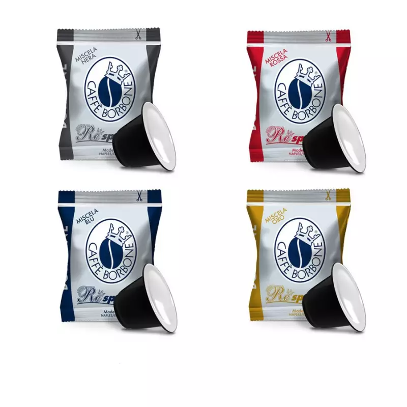 Borbone Coffee tasting kit : 200 assorted blend capsules compatible with Nespresso®