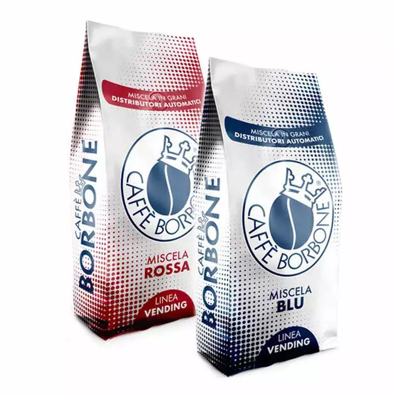 Caffè Borbone Coffee Beans Vending Red and Blue Blend 500 gr x 2