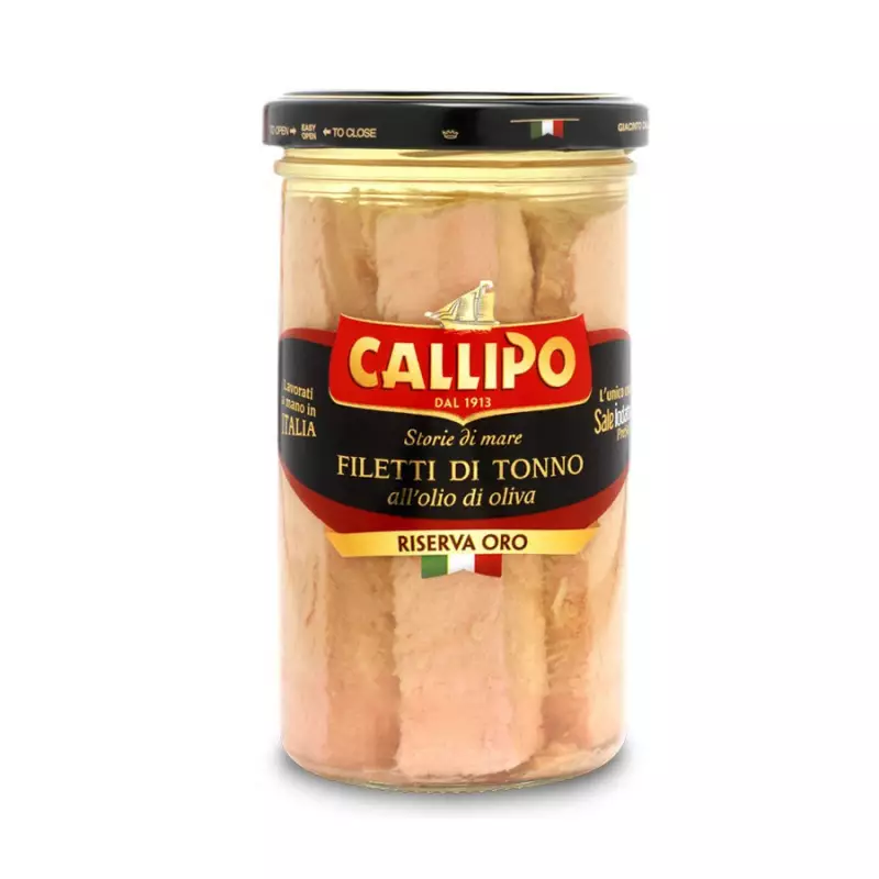 Callipo Tuna fish fillets in olive oil Riserva Oro 250 gr