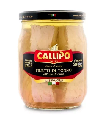 Callipo Tuna fish fillets in olive oil Riserva Oro 550 gr