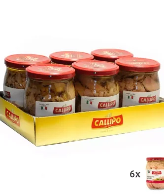Callipo Tuna fish Slices in olive oil 550 gr x 6