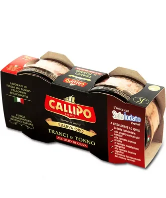 Callipo Tuna fish slices in olive oil Riserva Oro 70 gr x 2