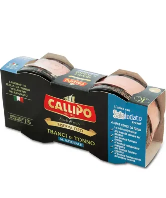 Callipo Tuna slices Natural Brine Riserva Oro 70 gr x 2