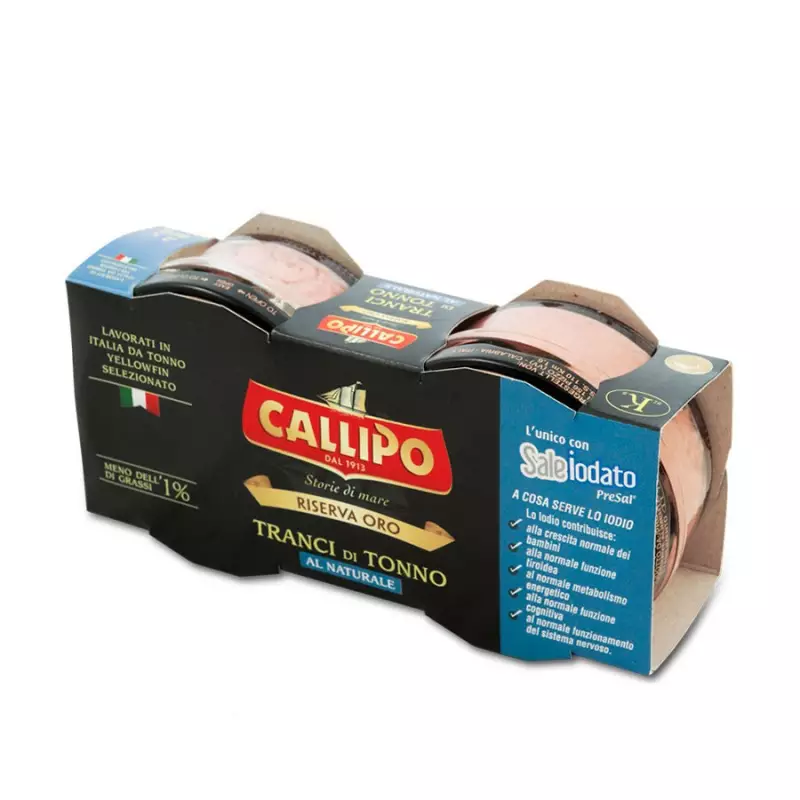 Callipo Tuna slices Natural Brine Riserva Oro 70 gr x 2
