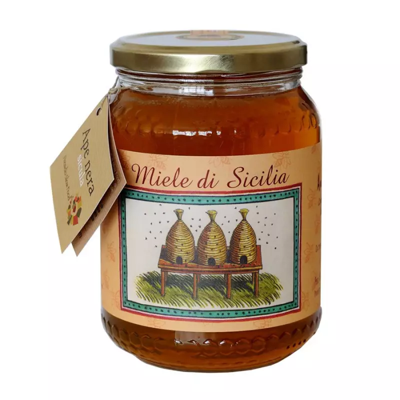 Cardoon Thistle Honey Sicilian Black Bee 1 kg