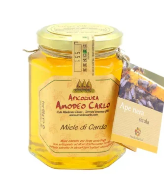Cardoon Thistle Honey Sicilian Black Bee 400 gr