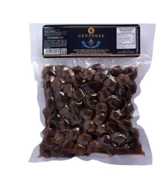 Centonze Black Baked Olives in Extra Virgin Olive Oil 520 gr