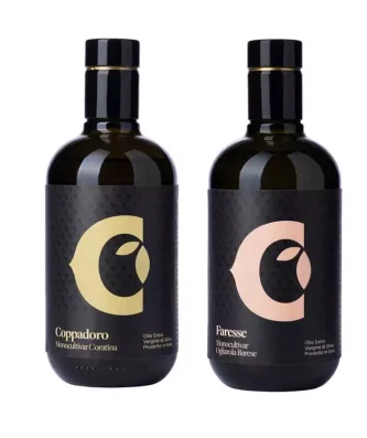 Ciccolella Extra Virgin Olive Oil tasting kit Coppadoro and Faresse 500 ml x 2