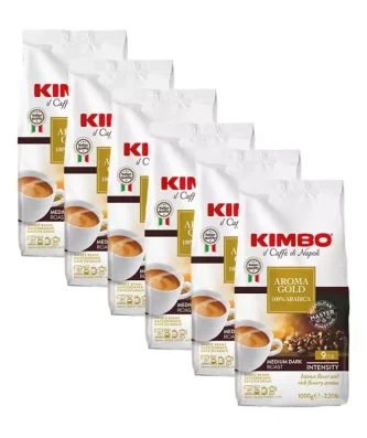 Coffee beans Kimbo 100% Arabica Aroma Gold 1 kg x 6