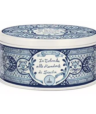 Colomba with Almonds Fiasconaro Dolce e Gabbana in a light blue tin 750 gr