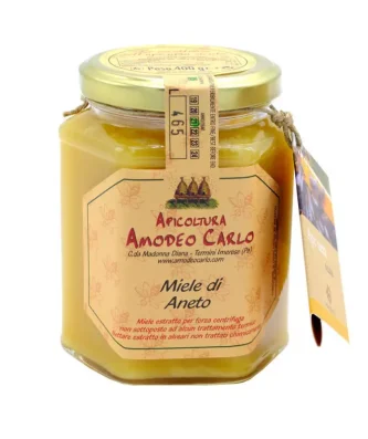 Dill flower Honey Sicilian Black bee 400 gr