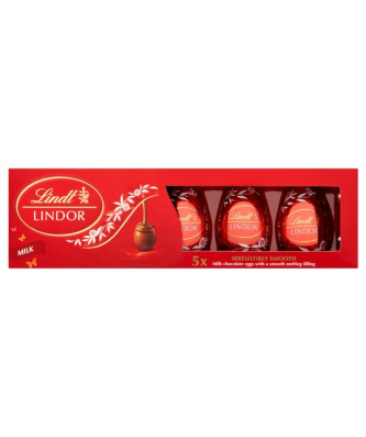 Lindt Lindor Milk Chocolate Egg 5 Pack
