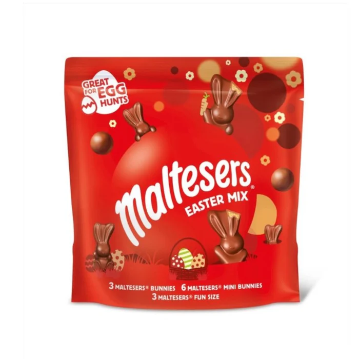 Maltesers Milk Chocolate Large Easter Mix Sharing Pouch Bag 212g