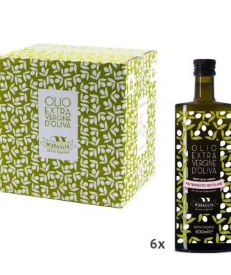 Essenza Medium Fruity Extra Virgin Olive Oil Monocultivar Peranzana 500 ml x 6