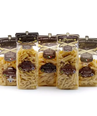 Everydaypack Pasta di Gragnano IGP - Pennoni Penne Lisce Tubettoni Elicoidali Caserecce 500 gr x 5