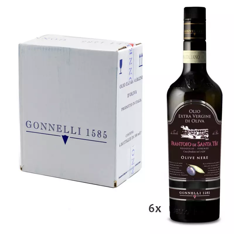 Extra Virgin Olive Oil Black Olives 500 ml x 6