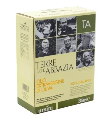 Extra Virgin Olive Oil Terre dell'Abbazia Bag in Box 3 lt