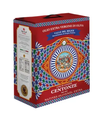 Extra Virgin Olive PDO Valle del Belice Iconic Bag in Box 3 lt