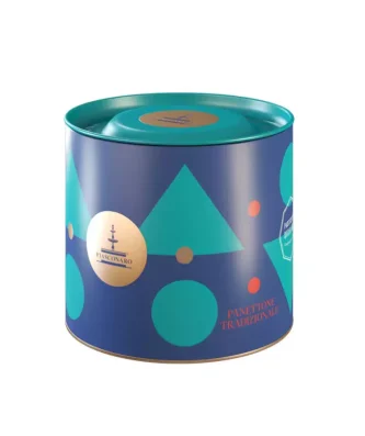 Fiasconaro Traditional Panettone with candied fruit in Turquoise gift box 100 gr
