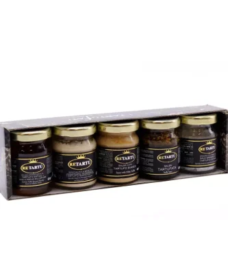 Five Italian Truffle Specialities - Truffled Sauce Cream Speciality Salt and Honey